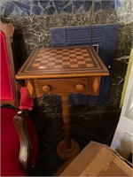 Inlaid Checker Table