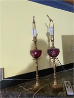 Cut to Clear Ruby Lamp