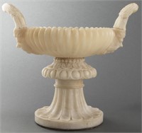 Neoclassical Carved Alabaster Urn