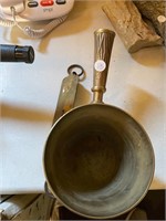 Brass Pot and Hanging Scale