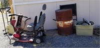Electric Wheel Chair, 55 Gallon Drum & More