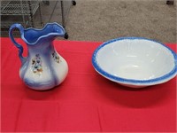 Vintage Wash Bowl & Pitcher