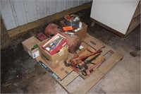 Pipe Wrenches, Air Tank, Syringes