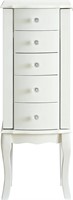 Powell Furniture Jewelry Armoire, White