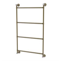 Antique Brass 4 Tier Wall Mounted Towel Bar