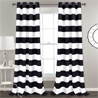 Striped Curtains | 52" x 84" | 8 Panels