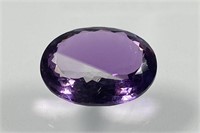 Certified 16.45 Cts Natural Amethyst