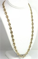 14 Kt Yellow Gold Mariners Link Necklace