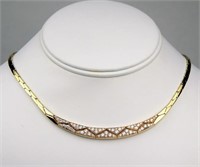Tiffany & Co.  18 Kt Diamond Choker Necklace