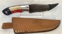 Custom Hand Made Damascus Steel Knife 4.25" Blade
