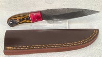 Custom Hand Made Damascus Steel Knife 5.25" Blade