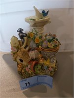 Flower garden ring box figurine