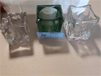 Candle holders lot of 3