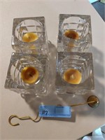 Candle holders lot of 4 w/fire put out stick