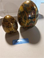 Oriental egg figurines