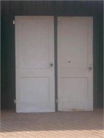 (2) White Doors