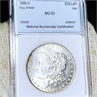1880-O Morgan Silver Dollar NNC - MS63