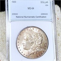 1900 Morgan Silver Dollar NNC - MS64