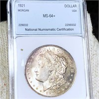 1921 Morgan Silver Dollar NNC - MS64+