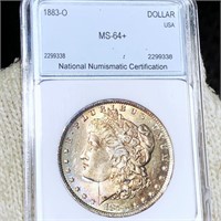 1883-O Morgan Silver Dollar NNC - MS64+