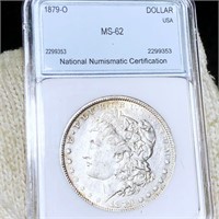 1879-O Morgan Silver Dollar NNC - MS62