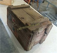 Vintage Wooden Ammo Case