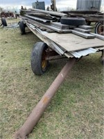 Trailer Frame 3' 6" x 16' c/w Lumber & Tin