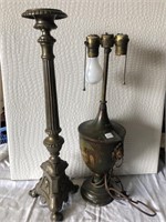 Fancy Lamp and Candlestand