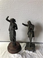 2 Vintage Statues