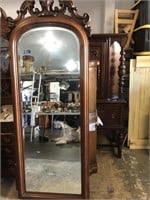 Fancy Carved 19th Century Walnut Victorian Mirror