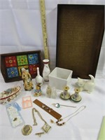 Serving Trays, Jewelry, Figurines, & More