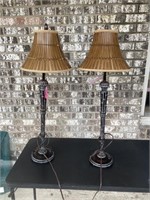 Set of buffet lamps