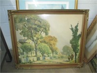 Antique Wall Picture - Pick up only