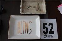 (2) Trinket Dishes (G)