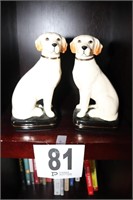 Pair of Staffordshire Style Dog Figures