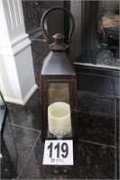 Lantern with Candle - 18" Tall (R5)