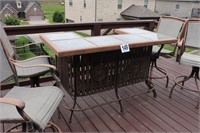 Outdoor Bar with (4) Swivel Chairs (Deck)