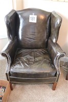 Leather Chair with Nailhead Trim , Bradford Fine