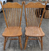 Wooden Dining Chairs. Bidding on one times the