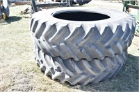 2 - Titan 20.8Rx42 Tractor Tires and Tubes, Holds