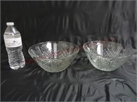 Pineapple Design Italian Glass Serving Bowls ~ 2