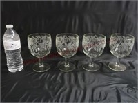 Bartlett Collins Water Goblets ~ Set of 4