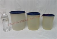 Vintage Tupperware Sheer Servalier Canister Set