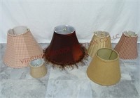 Lamp Shades ~ Various Sizes ~ Lot of 6