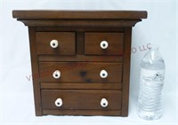 Small Wooden Chest of Drawers ~ 11.5" Tall