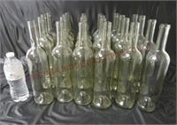 Decorative 12.5" tall Glass Bottles ~ Lot of 24