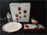Christmas ~ Platter, Candle Holders & More!!