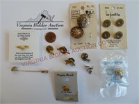 Pins (9) & Cards of Buttons (2)