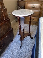 Marble top stand 27.5 x 14 inches