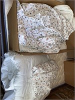Queen Bedsheets, dust & mattress cover.